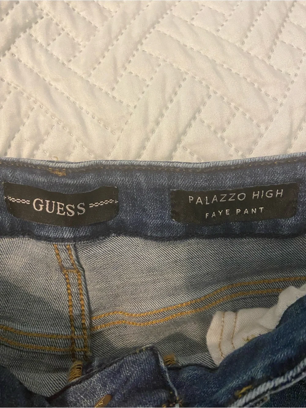 GUESS Women’s Palazzo High Faye Flare Jeans
